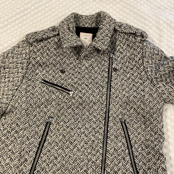 Small Wool Moto Herringbone Jacket by GAP - Picture 2 of 10